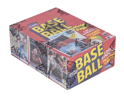 1984 Fleer Baseball Unopened Wax Box (36 Packs) – BBCE Certified
